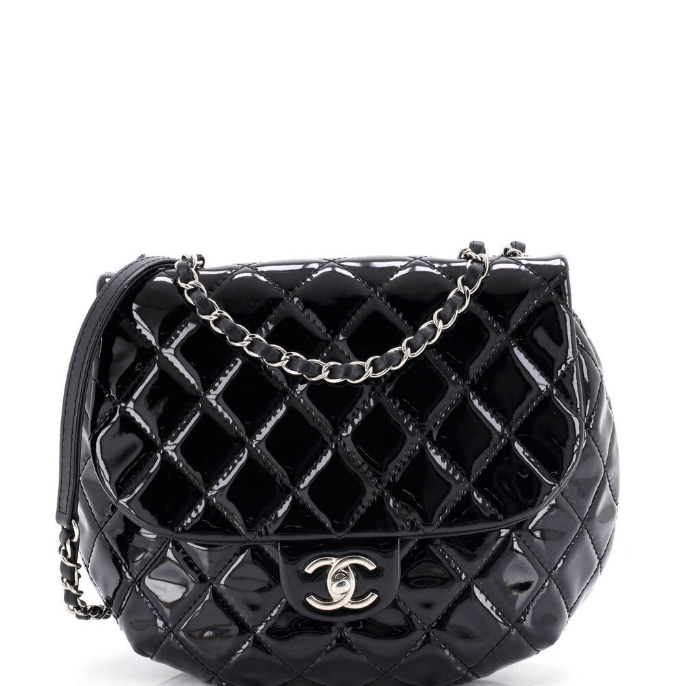 Chanel Medium Dubai Messenger Bag Quilted Patent